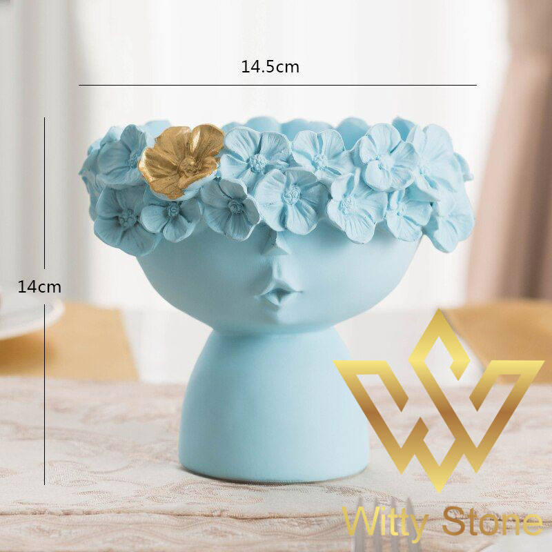 Doll Head Flower Vase