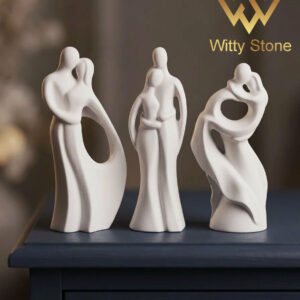 3Pcs Small Love Couple Statue