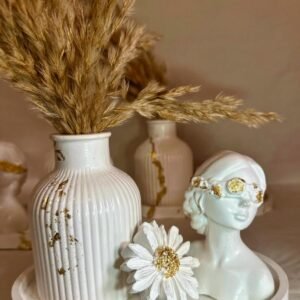 Girl Flower Vase & Tray Set | Witty Stone