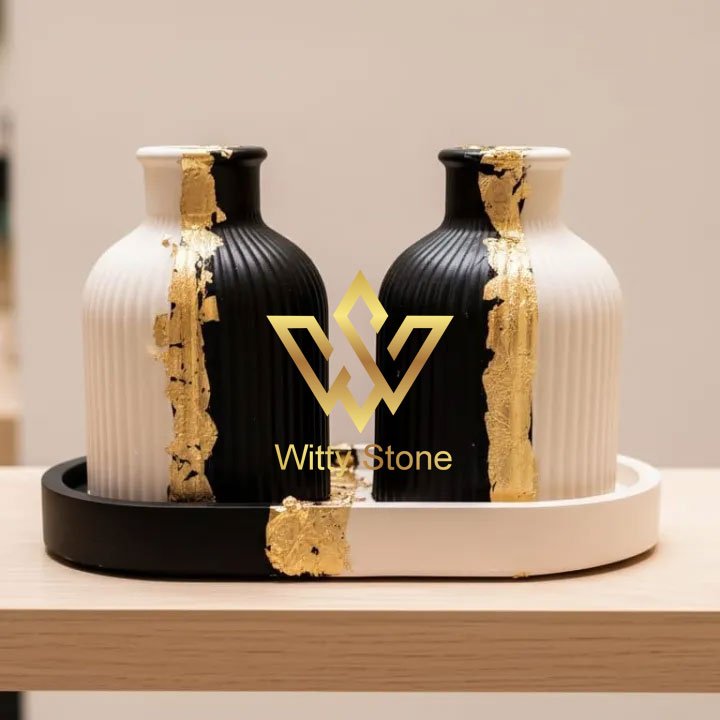 3Pcs Vases Tray Set
