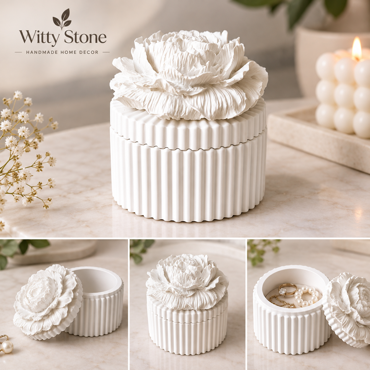 Peony Jewellery Box | Witty Stone - Image 2